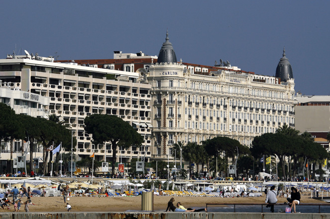 View of the Croisette in Cannes