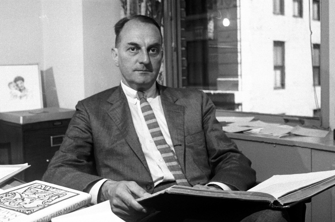 FILE - This Aug. 1969 file photo shows Louis Auchincloss in New York. Auchincloss, a prolific author of fiction and nonfiction whose dozens of books imparted sober, firsthand knowledge of America's patrician class, died Tuesday, Jan. 26, 2010. He was 92. (AP Photo/File)