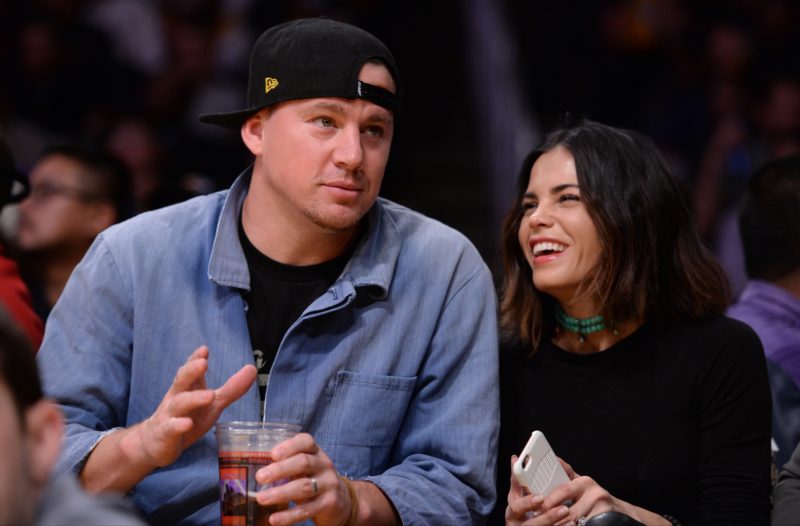 Dec 23, 2015; Los Angeles, CA, USA; Film actor Channing Tatum court side during the fourth quarter of the Los Angeles Lakers game against the Oklahoma City Thunder at Staples Center. Mandatory Credit: Robert Hanashiro-USA TODAY Sports - RTX1ZY98