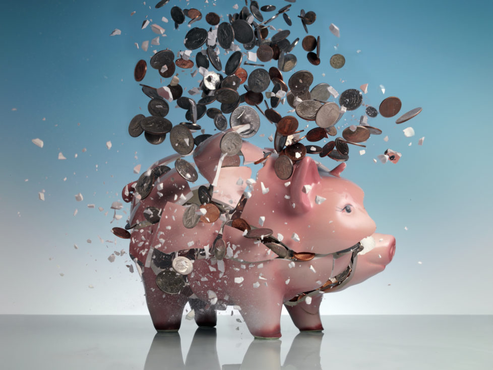 Übervolles Sparschwein? Nicht mit Zinsen vom Sparkonto. Foto Getty Images