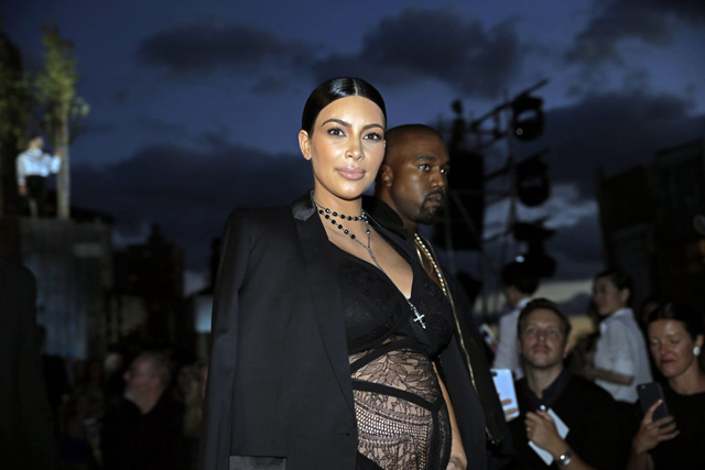 «Die Schwangerschaft ist die bisher schlimmste Erfahrung meines Lebens»: Kim Kardashian an der New Yor Fashion Week 2015. (Peter Foley, Keystone)