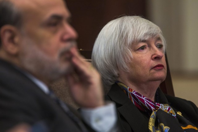 Bernanke and Yellen Attend Board Meeting At Federal Reserve