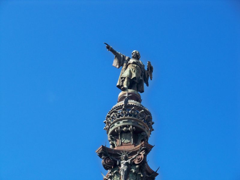 Soll entfernt werden: Die Kolumbus-Statue in Barcelona. (Flickr Güldem Üstün)