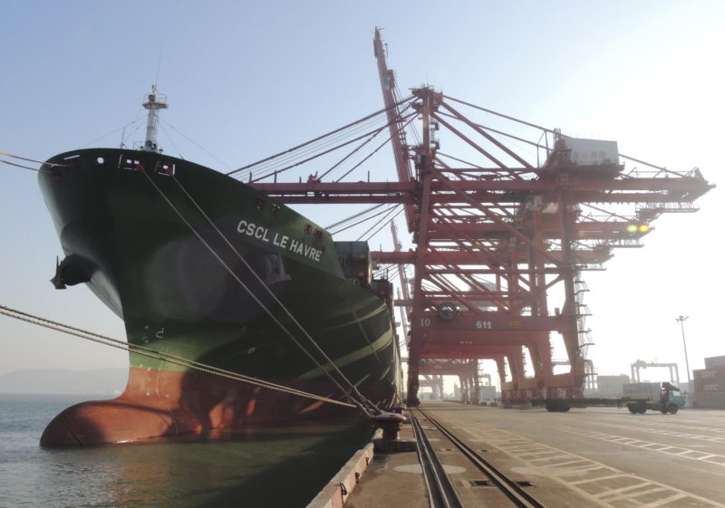 Der Klimawandel eröffnet neue Wege für den Welthandel: Frachter im chinesischen Lianyungang. Foto: Reuters