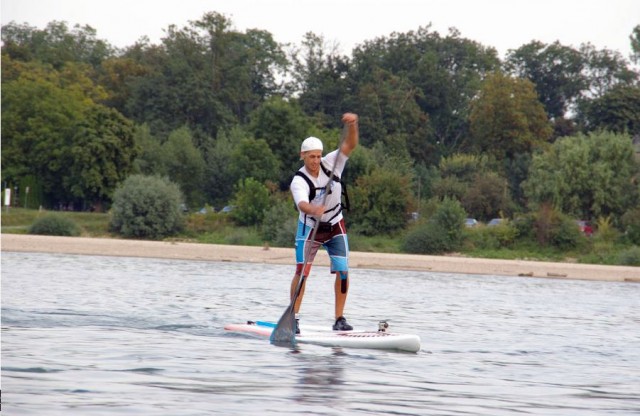 Chris Ley auf dem Rhein. (Foto: Chris Ley)