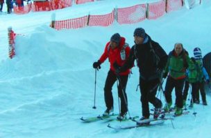 Praktisches Training: Skitour am Pistenrand. Foto: skitourengehen.info