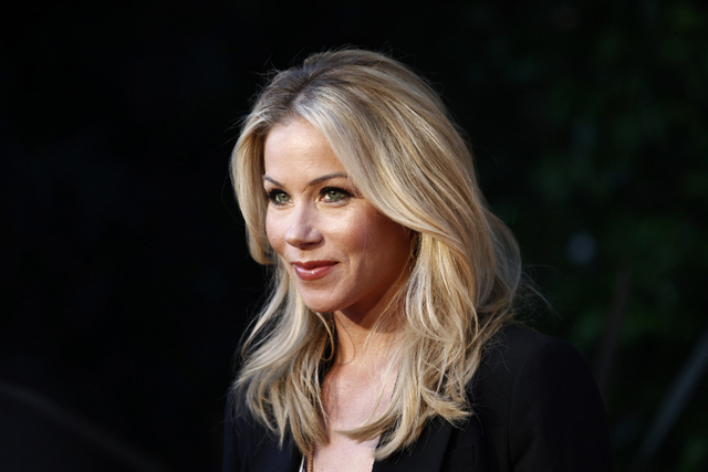 Actress Christina Applegate arrives at the Annual Backstage at the Geffen Gala in Los Angeles on Monday, March 22, 2010. (AP Photo/Matt Sayles)