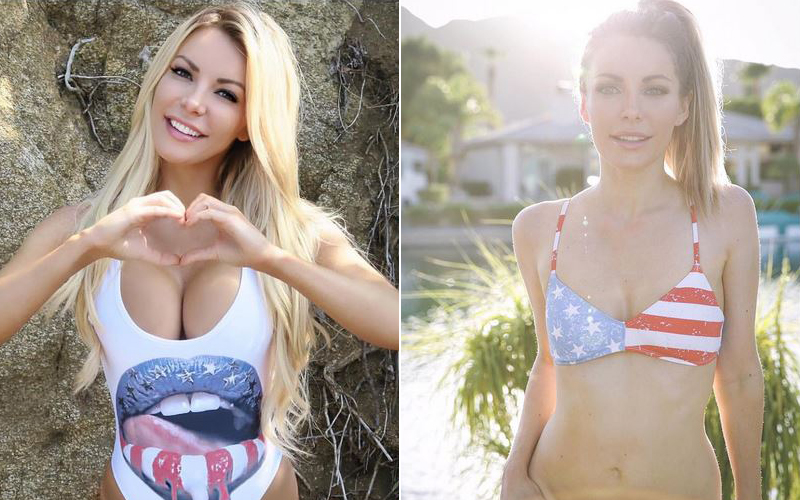 Vorher und nachher: Model Crystal Hefner liess die Implantate ihres «Playboy»-gerechten Doppel-D-Busens herausnehmen. (Bilder: Instagram)