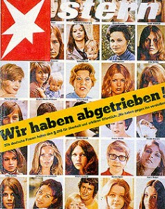 Stern-Cover vom 6.Juni 1971: «Wir haben abgetrieben». Der Artikel wirrd als wichtiger Impuls für die neue Frauenbewegung gewertet.