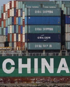 Wirtschaftswunderland? Containerschiff aus China.