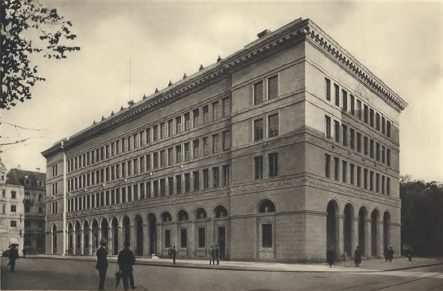 Die Schweizerische Nationalbank konnte erst nach Konzessionen an die Kantone gegründet werden: Die SNB in Zürich (undatierte Aufnahme).
