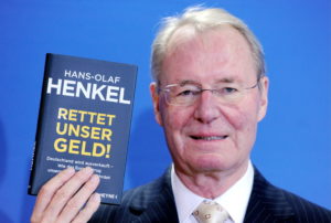 Olaf Henkel, der sogenannte Euro-Sarrazin, stellt sein Buch vor.