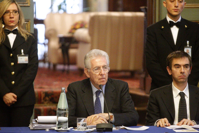 Mario Monti, 15. November 2011.
