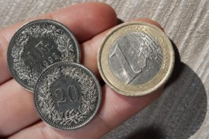 Franken und Euro. 