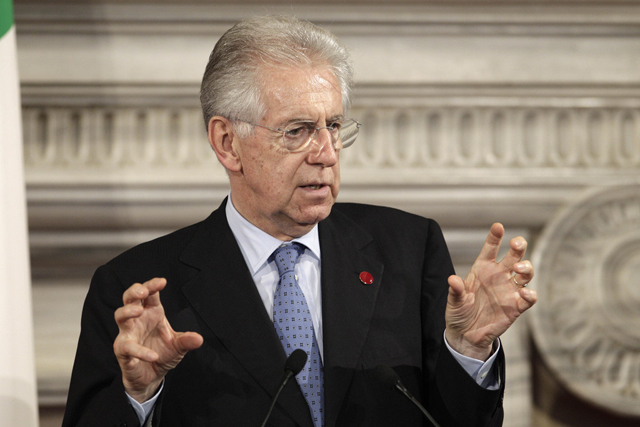 Einige Länder könnten von einem Euroaustritt profitieren, etwa Italien: dEr italienische Premierminister Mario Monti, 4. Juli 2012.(Keystone) 