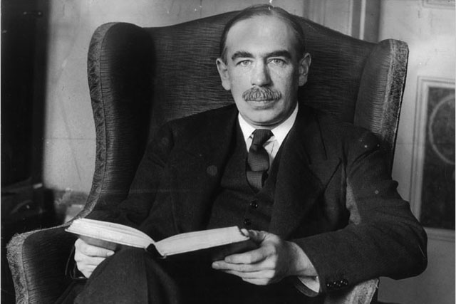 Der historische Kontext ist für das Verständnis wichtig: John Maynard Keynes. 