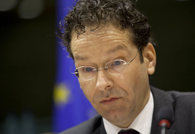 Jeroen Dijsselbloem während einer Sitzung des Europa-Parlaments in Brüssel, 21. März 2013. (AP/Virginia Mayo)