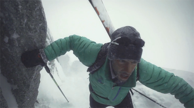 «Niemand sagt, wir sollen das tun.» Der junge Katalane Kilian Jornet, Gewinner der diesjährigen Patrouille des Glaciers, gehört zu den stärksten Skibergsteigern und Trailrunnern der Welt. Er liebt es, seine Grenzen hinter sich zu lassen. (Foto: Screenshot aus «Kilian's Quest Slow Motion 1000 Frames / Second» / Sebmontaz.com)
