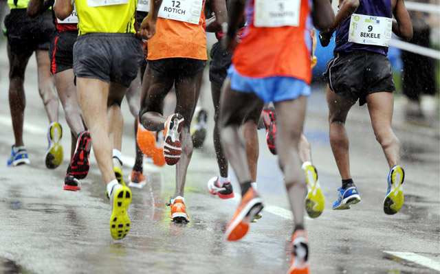 Laufsport als Risikofaktor: Teilnehmer am Zürich Marathon 2012. 