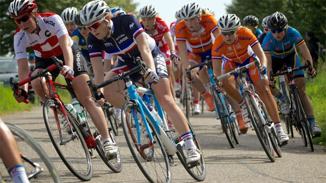 Europameisterlich: Strassenrennen der Frauen im niederländischen Goes. (Bild: girls-cycling-team.ch)