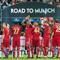 Fand den Weg: Der FC Bayern ist in München angekommen.
