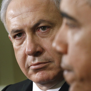 Er besass die Dreistigkeit, die Änderung von Obamas Redetext zu verlangen: Der israelische Premierminister mit dem amerikanischen Präsidenten.