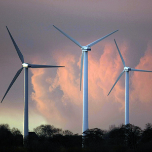 Windenergie-Anlage in Cuxhaven (D).