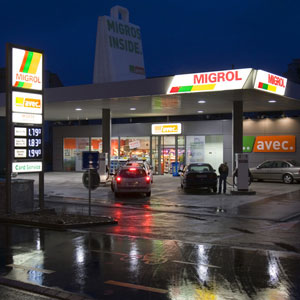 Licht am Horizont: Tankstellenshop in Bülach ZH. (Bild: Keystone)