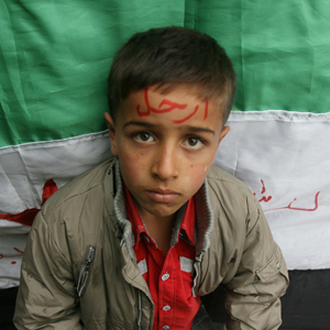 Ein syrisches Kind in einem Flüchtlingslager im Nord-Libanon. Foto: Reute