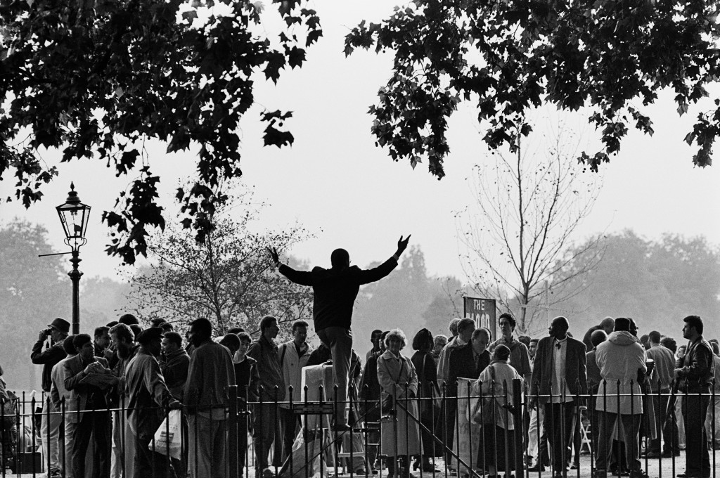 Preacher.  Speakers' Corner, Hyde Park, London.