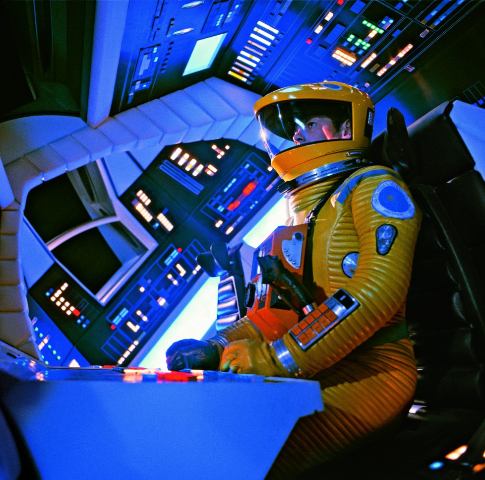 Actor Gary Lockwood in the main command deck of 2001: A Space Odyssey's interplanetary spacecraft © Stanley Kubrick Archives/TASCHEN © 2014 Turner Entertainment Co. 2OO1: A Space Odyssey and all related characters and elements are trademarks of and © Turner Entertainment Co. (s14)