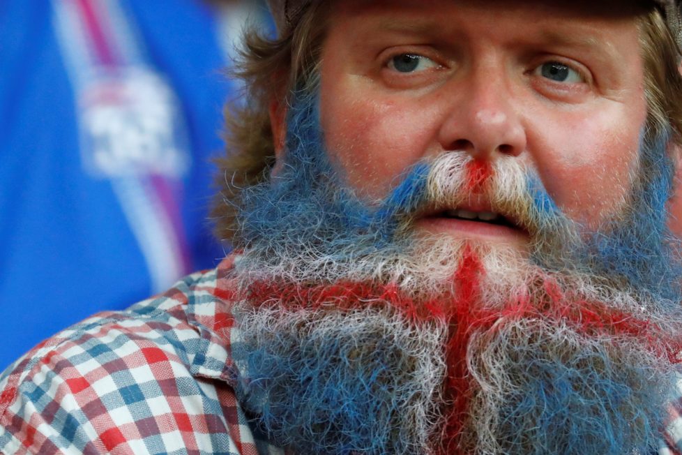 Football Soccer - England v Iceland - EURO 2016 - Round of 16 - Stade de Nice, Nice, France - 27/6/16Iceland fan before the gameREUTERS/Kai PfaffenbachLivepic TPX IMAGES OF THE DAY /gs