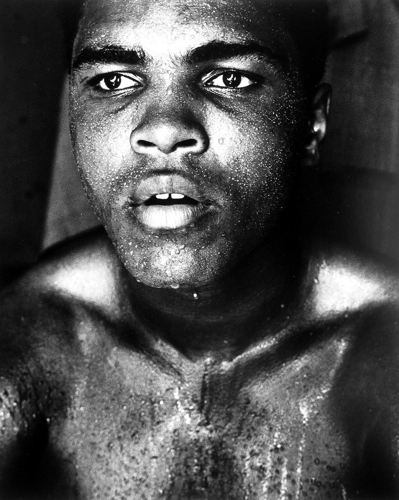 This image made available by the Howard Greenberg Gallery in New York, shows a 1966 photo of boxer Muhammad Ali by photographer Gordon Parks. Parks, the first black American photojournalist for Life magazine and the first leading black filmmaker with "The Learning Tree" and "Shaft," died Tuesday, March 8, 2006 at his home. He was 93. The exhibit "Gordon Parks: Moments without Proper Names" is on display at the Howard Greenberg Gallery until March 11, 2006. (AP Photo/Howard Greenberg Gallery, Gordon Parks) MANDATORY CREDIT ** MAGS OUT ONE TIME USE ONLY EDITORIAL USE ONLY **