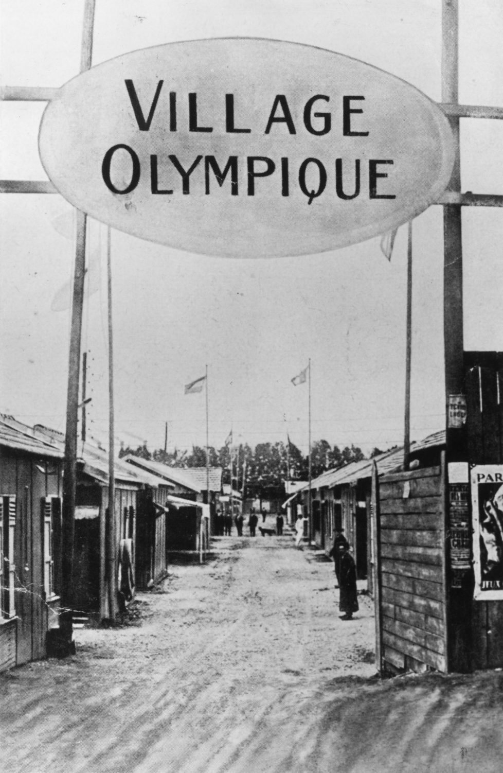 1924: The first ever Olympic Village, built for the 1924 games in Paris. (Photo by Hulton Archive/Getty Images)