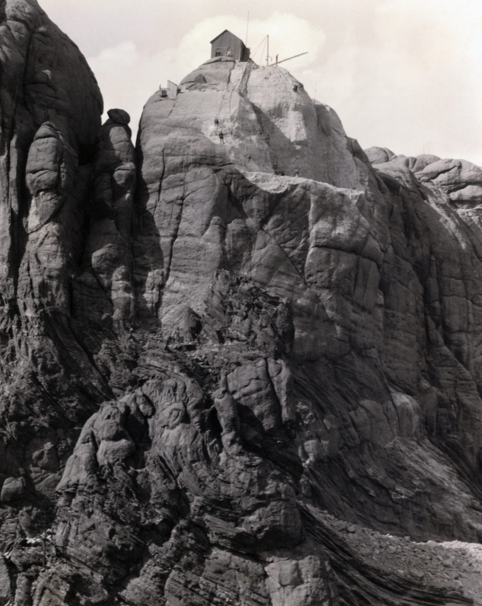 Small Building on Mount Rushmore (Photo by George Rinhart/Corbis via Getty Images)