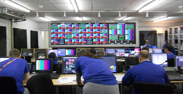 Im FIFA World Cup International Broadcast Centre Control Room