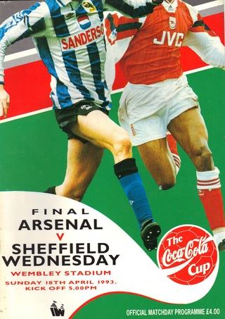 Football League Cup Final 18. April 1993: Arsenal v Sheffield Wednesday 2:1